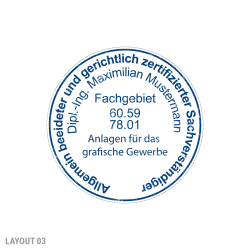 Sachverständigen-Stempel | ⌀40mm Spezialstempel